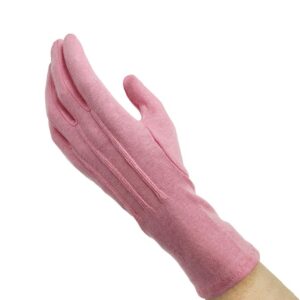 Dinkles Pink Long-Wristed Cotton Gloves