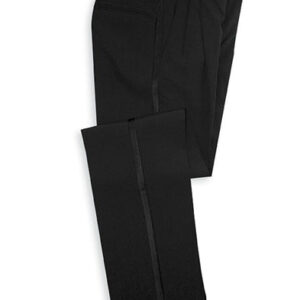 Men's Adjustable Waist Pleated Front Tuxedo Pant