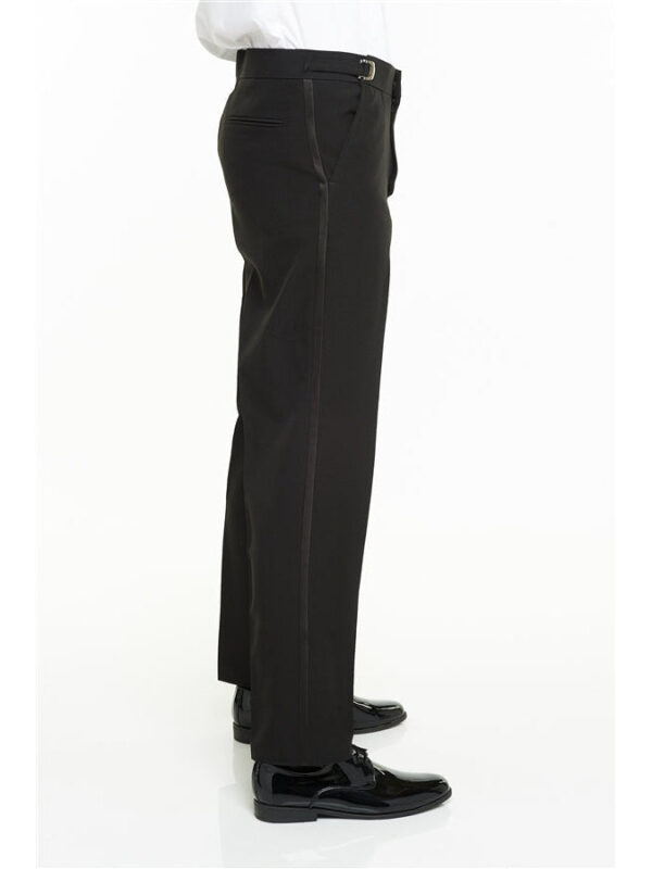 Cousins Mens Adjustable Waist Flat Front Tuxedo Pant - Image 2