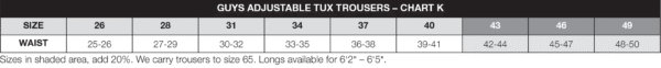 Cousins Mens Adjustable Waist Flat Front Tuxedo Pant - Image 5